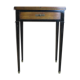 Modern style writing table, the top opening to 2 side shelves