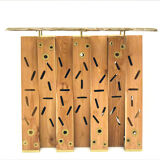 Console table in exotic wood with resin top, 1990s