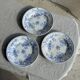 Set of 3 blue plates from Gien pottery, Fleurette model, D22.5.