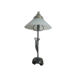 Aged brass desk lamp.