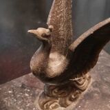 Art deco lamp marble and metal