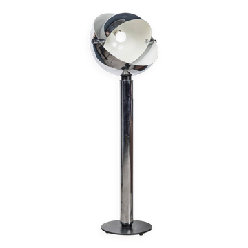 A 20th century italian "space age" chrome floor lamp c.1970