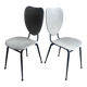 Elegant pair of French dining chairs by Jacques Hitier from the 1950s.