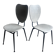 Elegant pair of French dining chairs by Jacques Hitier from the 1950s.