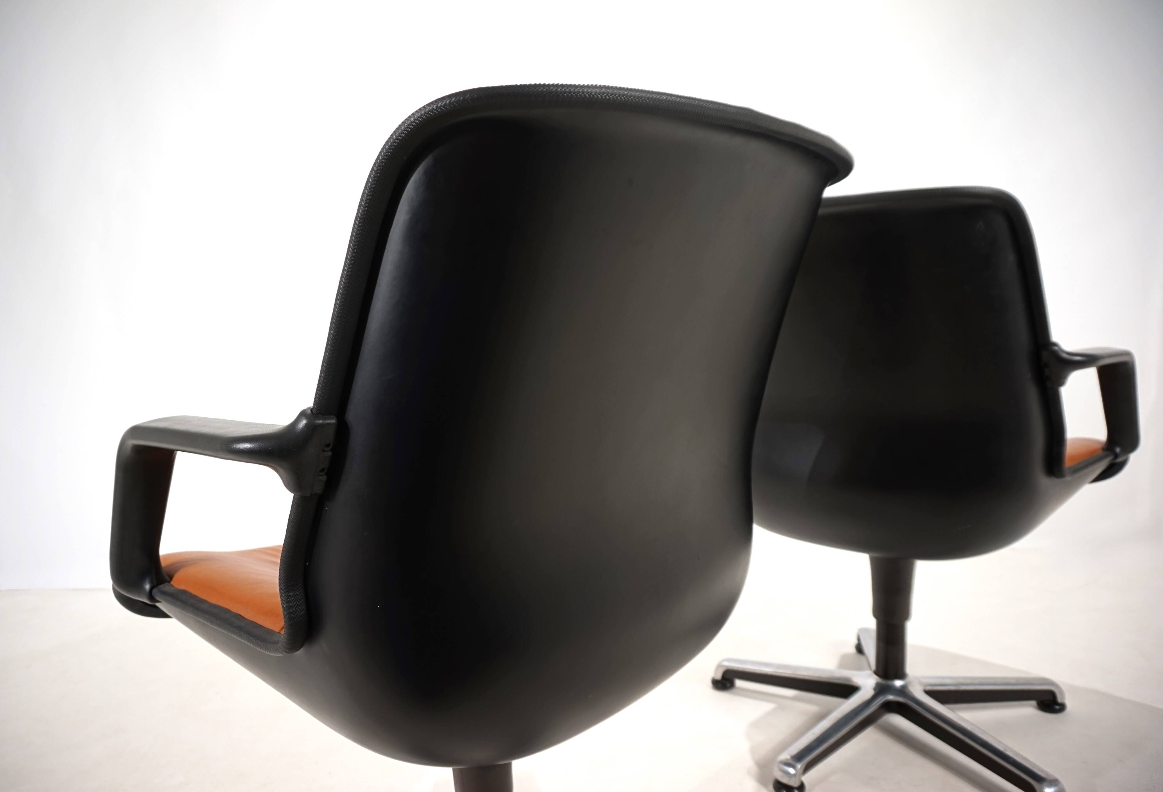 Set of two Fröscher office chairs by Burkhard Vogtherr, 1970