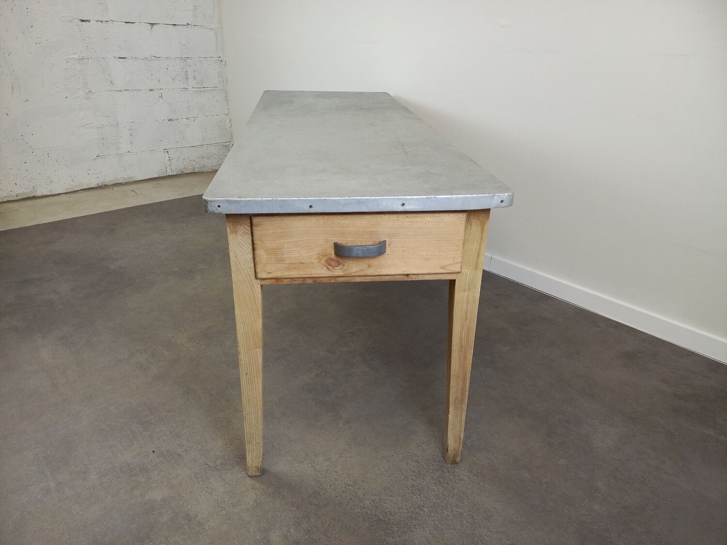 Bistro table zinc tray 185 cm