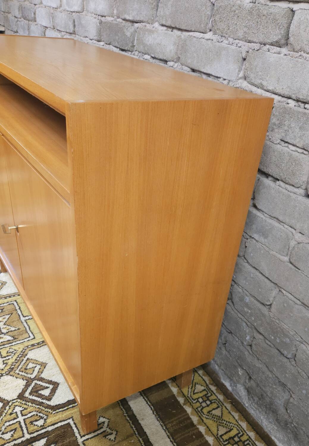Small Scandinavian sideboard with compass legs, 1970s