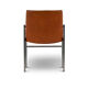 Series of twelve chairs in leather and chromed metal, 1970s
