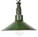 Industrial Green Enamel Military Pendant Lamp with Cast Aluminium Top, 1960