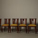 Ensemble de six chaises de salle à manger Art Déco, vers 1930.