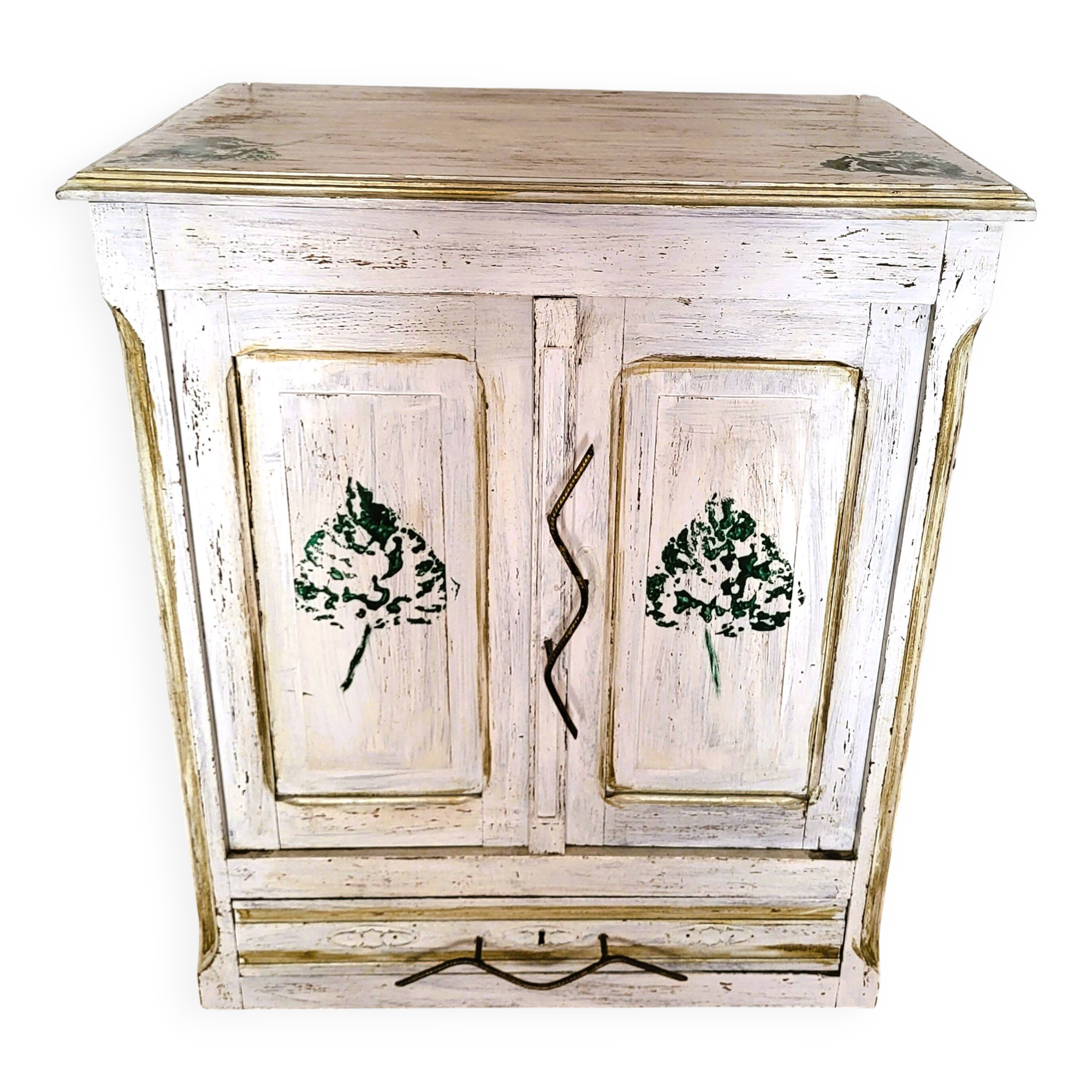 Elegant small patinated sideboard