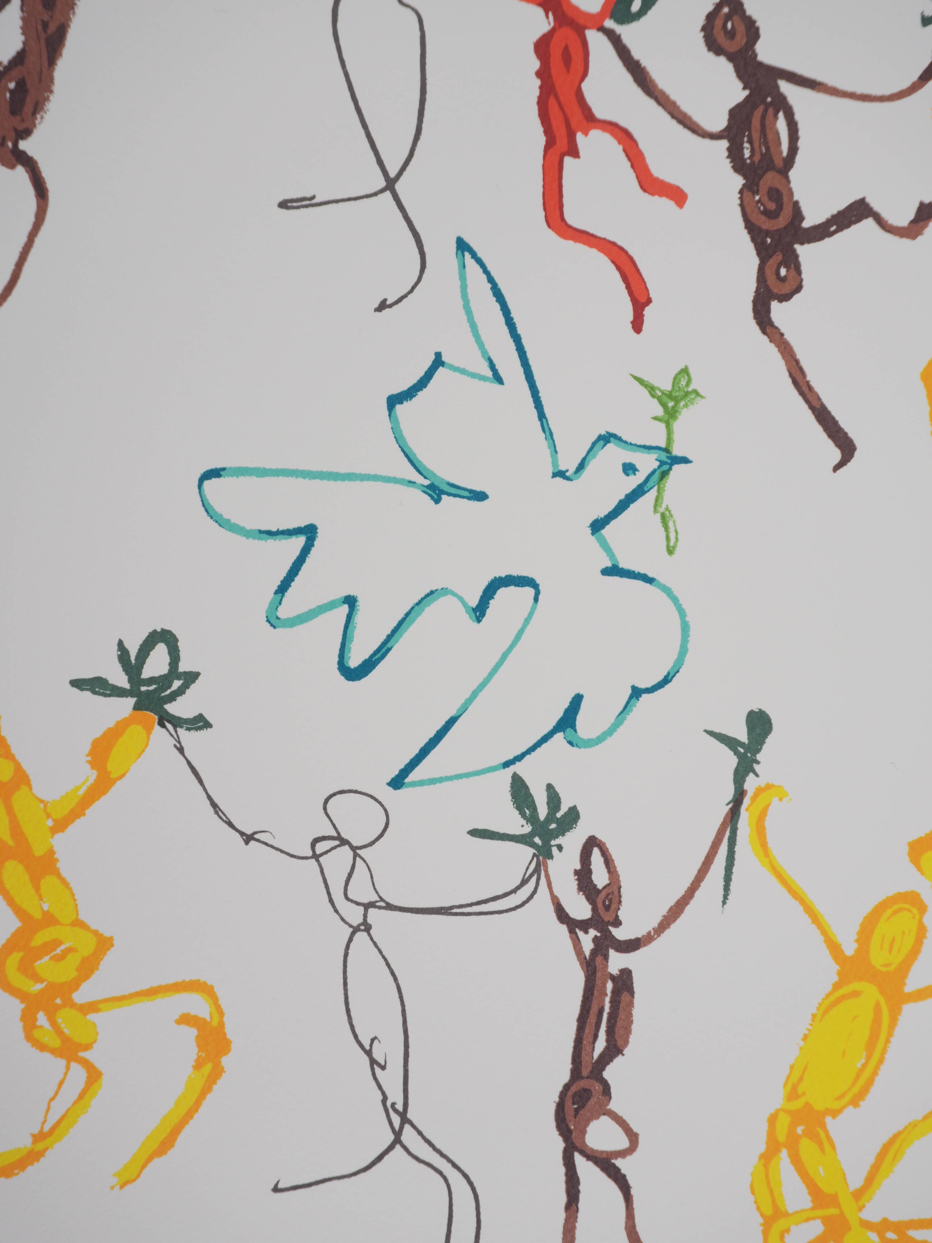 Pablo Picasso: Dance of Peace, Circle of Youth, signed lithograph