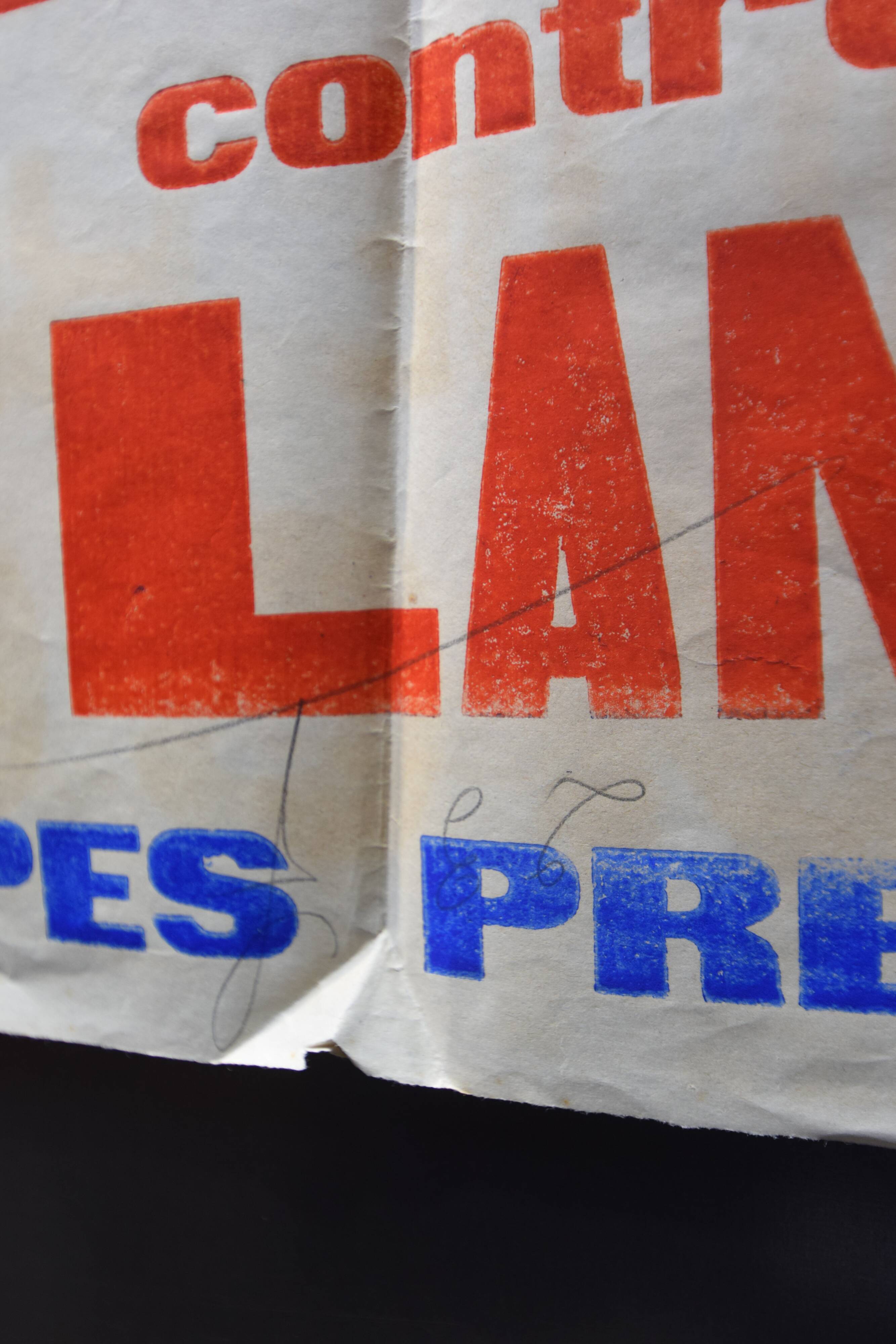 "Rugby Match" poster - City of Langon - 1930s