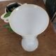 White opaline bowl with golden trim