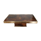 Table basse laiton années 70