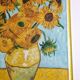Tableau librement inspiré des tournesols, huile sur toile, 65 cm
