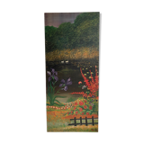 Oil painting on wood