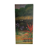 Oil painting on wood