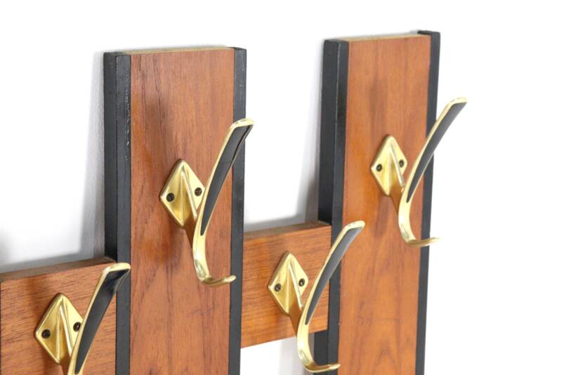 Wall coat rack 'Erika' - mid century modern - vintage