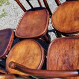 5 bistro chairs N°18 and 56 20/30s