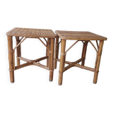 2 rattan coffee tables