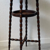 Vintage turned wooden gueridon from the 60s.