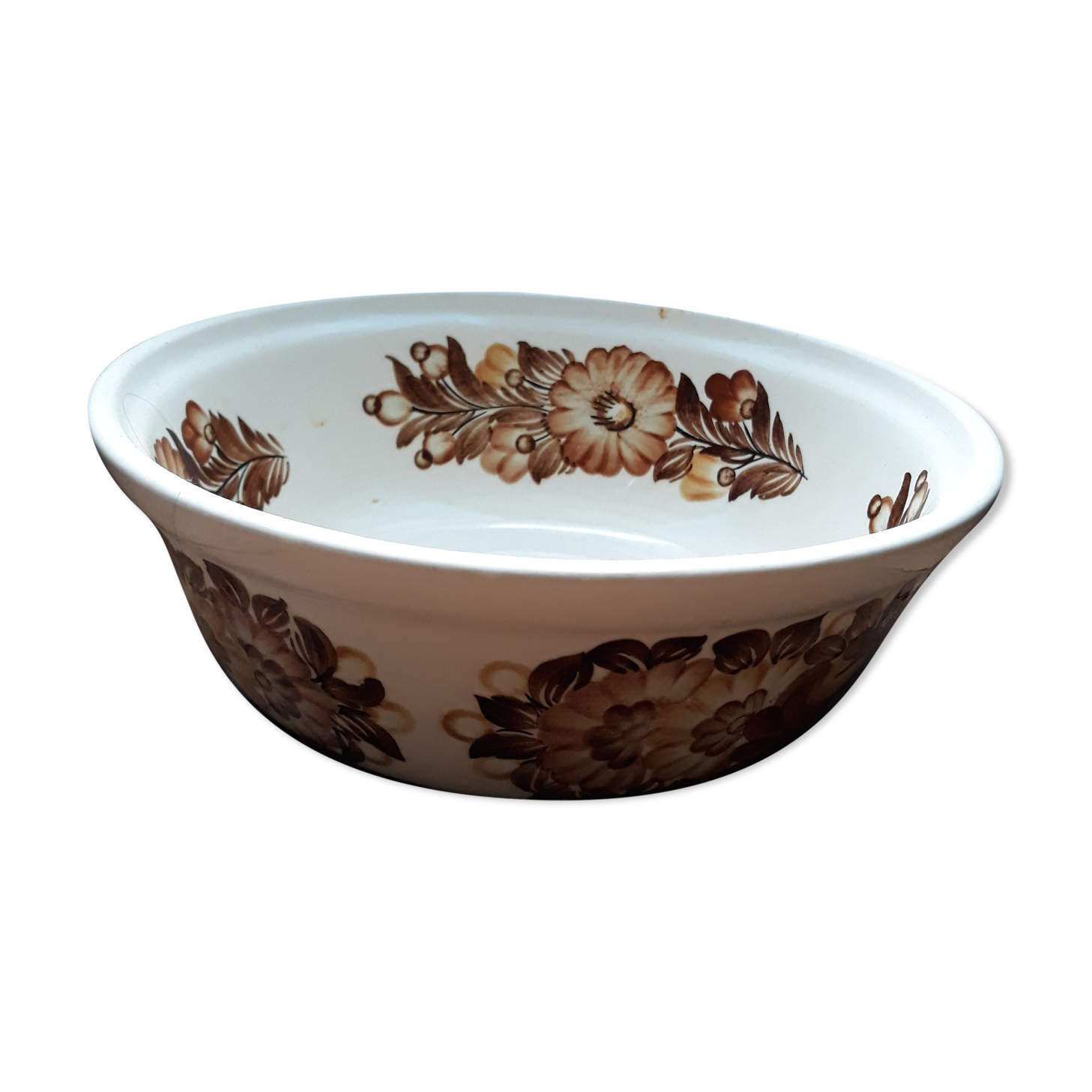 Vintage earthenware salad bowl