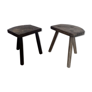 2 tabourets tripodes