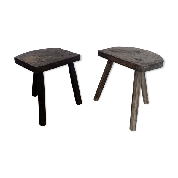 2 tabourets tripodes