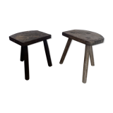 2 tripod stools
