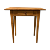 Wooden 'farm table' style side table