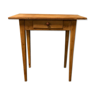 Wooden 'farm table' style side table