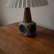 Lampe de table en céramique danoise beige/ lilas/ bleu