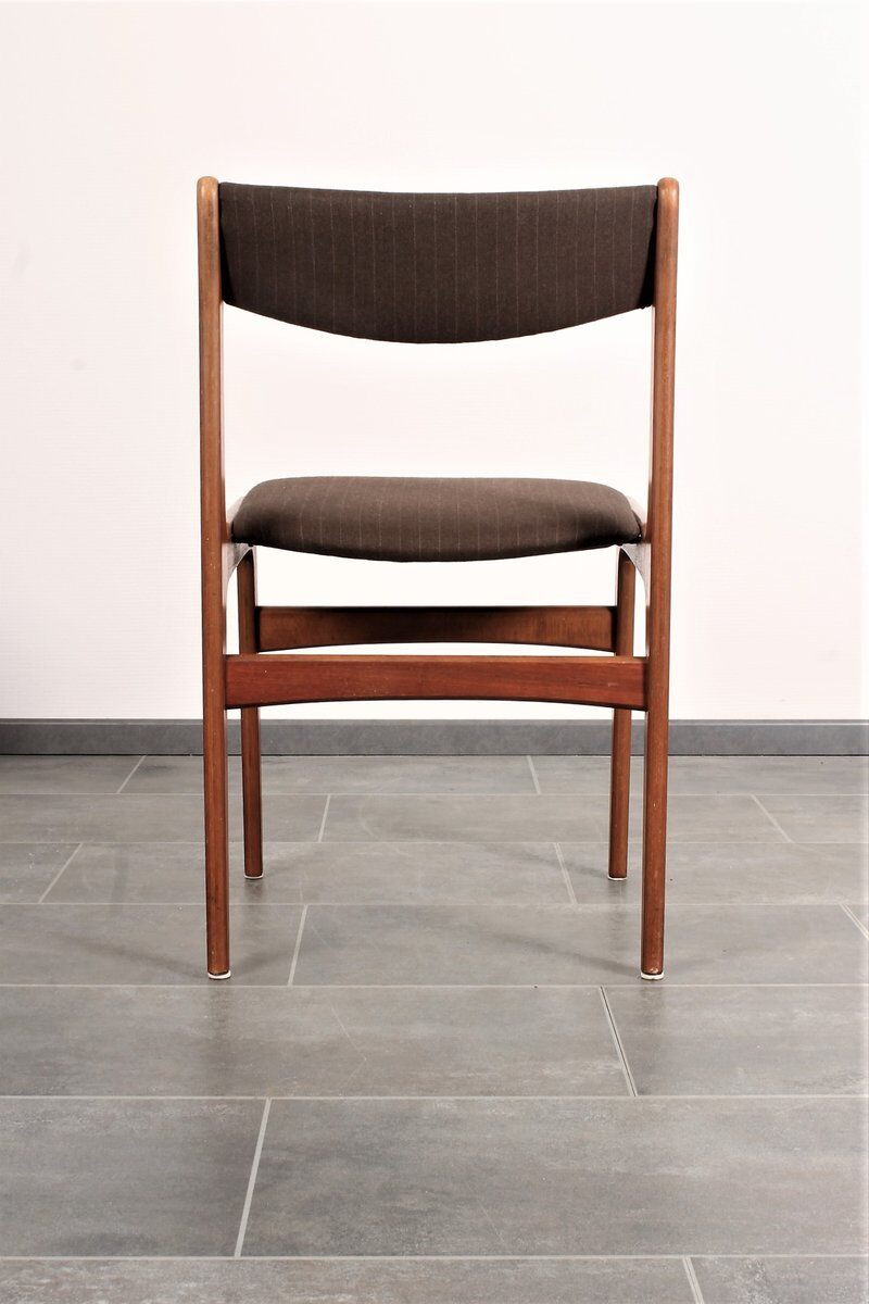 Set of 4 teak dining chairs by Erik Buch for Anderstrup 1950s