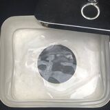 Victorian silver metal butter dish