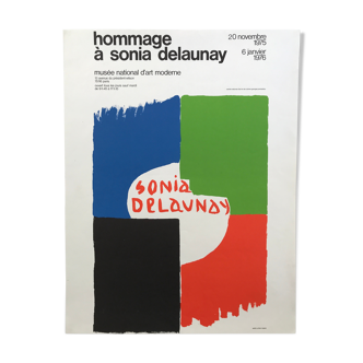 Exhibition poster by Sonia DELAUNAY (1885-1979) Musée national d'Art Moderne, 1975