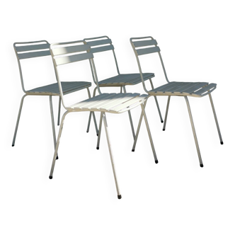 4 chaises Italiennes design EMU vintage