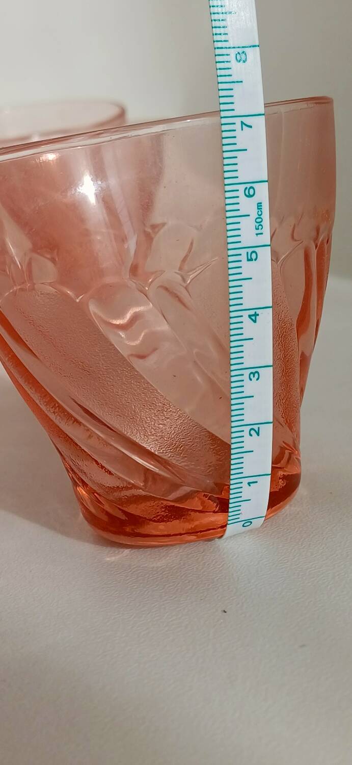 Vintage pink glass