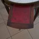 Table bouillotte, guéridon de style Louis XVI en marbre et laiton