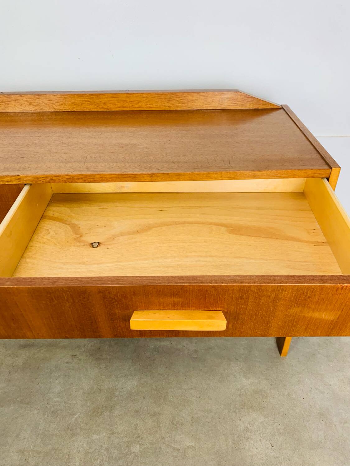 Teak TV unit in Scandinavian style, 1960s.
