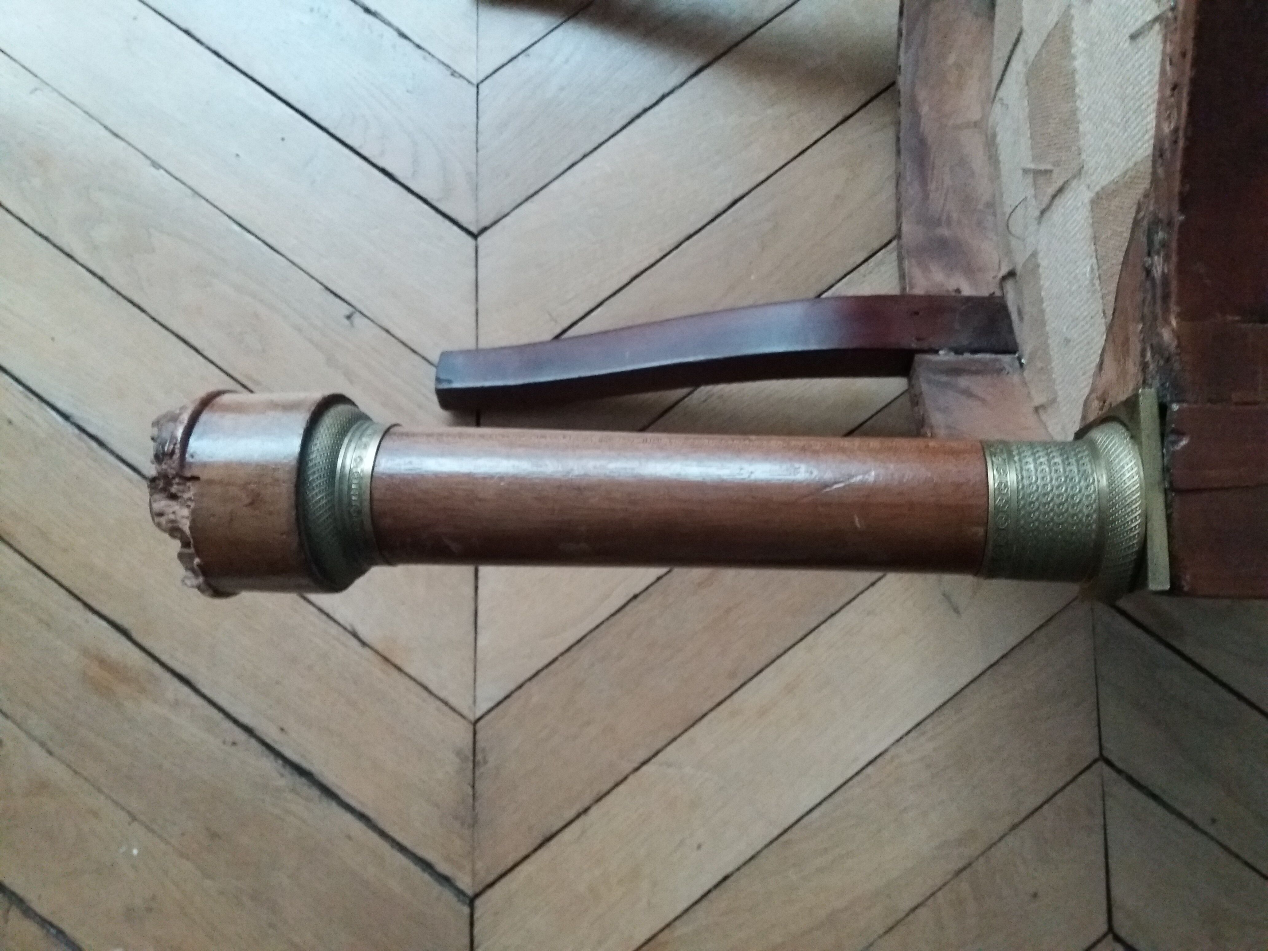 Massive acajou empire style armchair