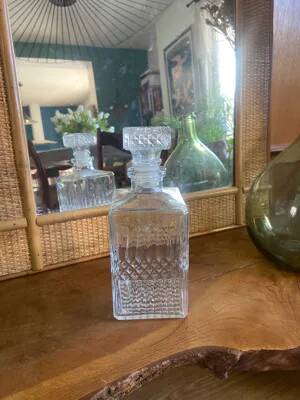 Cut glass whiskey decanter