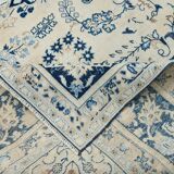 9x12 Antique 57s Classic Pattern Blue Persian Area Rug, 282x385Cm