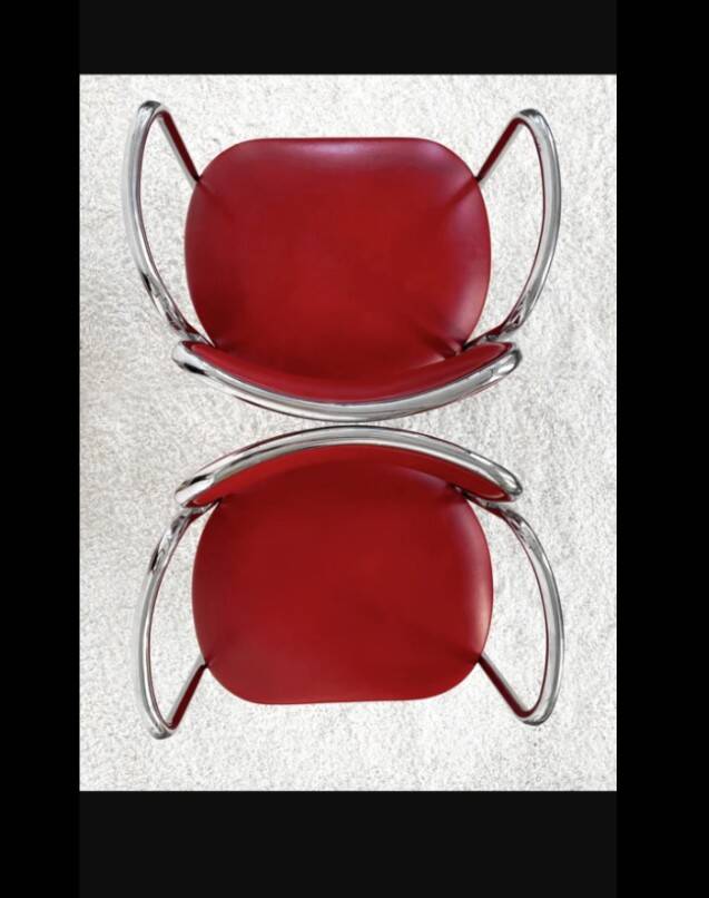 Set 4 mid century dining chairs