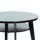 Round Black Coffee Table, Czechoslovakia 1960s