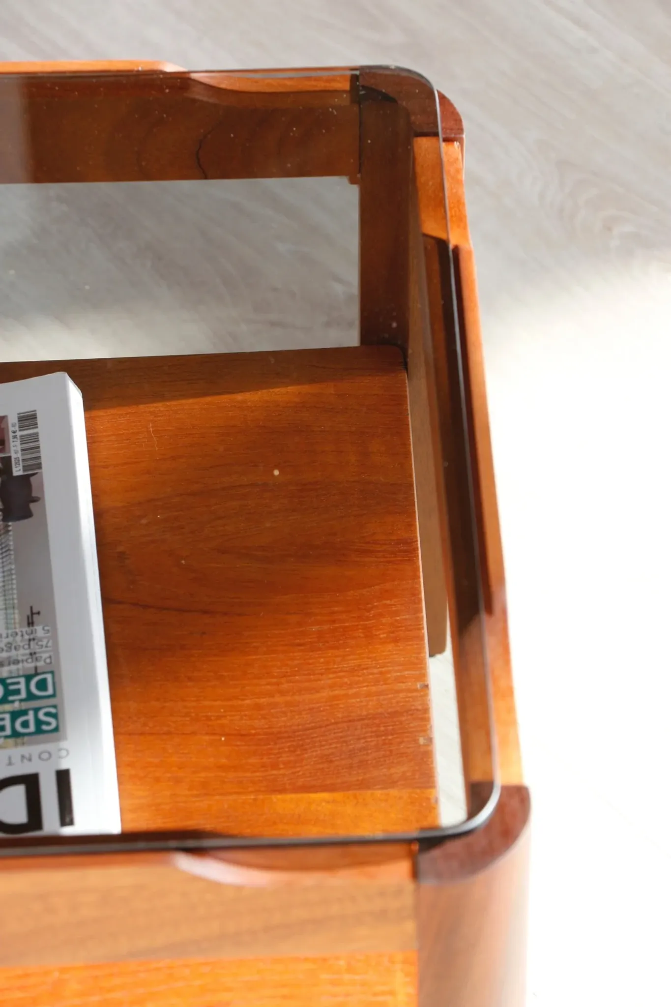 Vintage rectangular coffee table – Solid teak – Myer