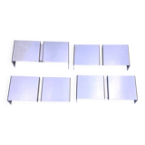 Four modern metal wall lights by Christophe Gevers for Axis71, Belgium