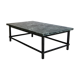 Marble and iron coffee table, 1950s
