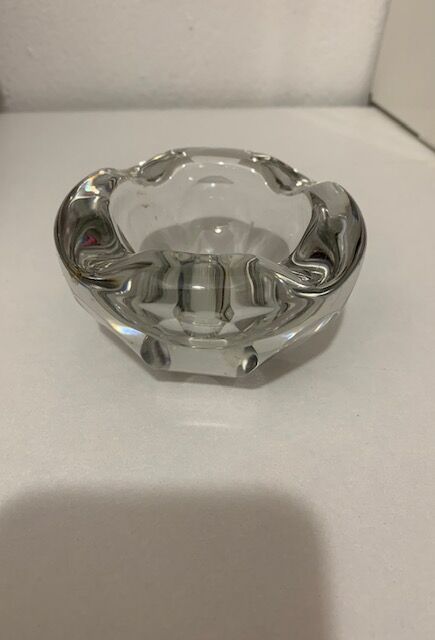Cendrier en verre et cristal Baccarat