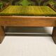 Brutalist oak footstool coffee table - 1970s
